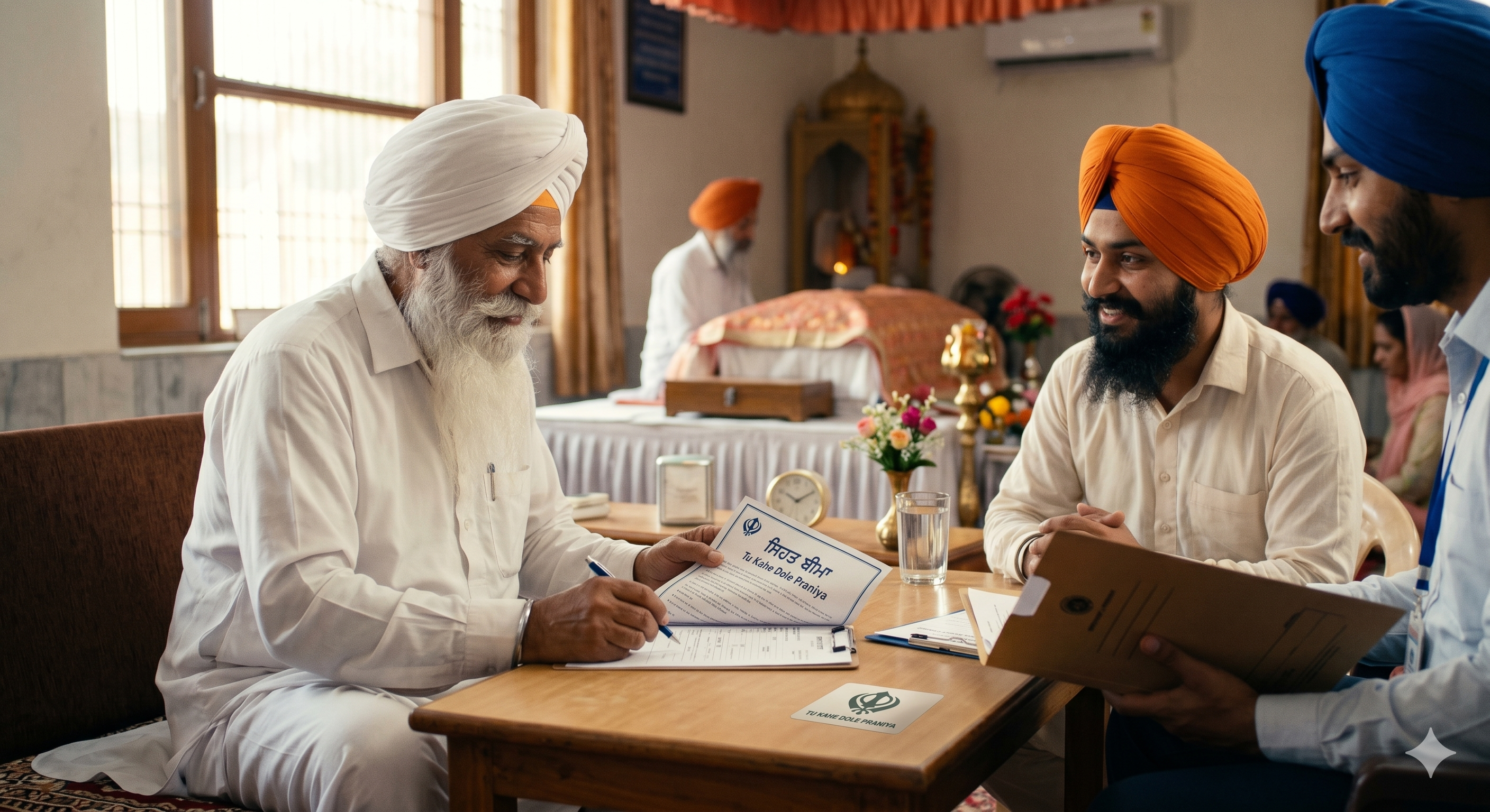 Doctor reviewing health documents with patient