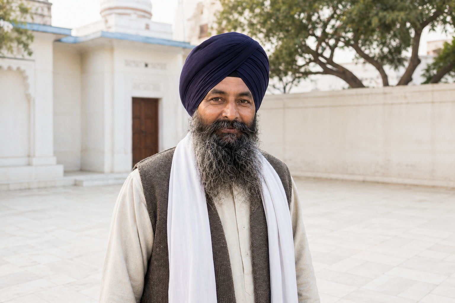 Amritdhari Sikh granthi from Sangrur